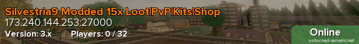 Silvestria9 Modded 15x Loot|PvP|Kits|Shop