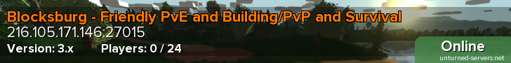 Blocksburg - Friendly PvE and Building/PvP and Survival