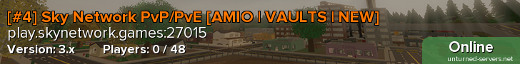[#4] Sky Network PvP/PvE [AMIO | VAULTS | NEW]