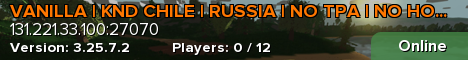 VANILLA | KND CHILE | RUSSIA | NO TPA | NO HOME