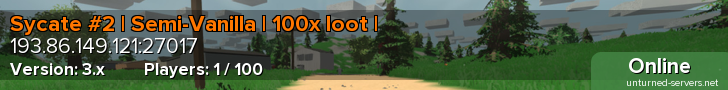 Sycate #2 | Semi-Vanilla | 100x loot |