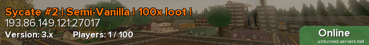 Sycate #2 | Semi-Vanilla | 100x loot |