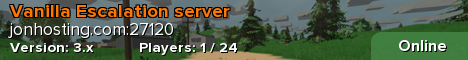 Vanilla Escalation server