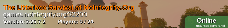 The Litterbox Survival at NoIntegrity.Org