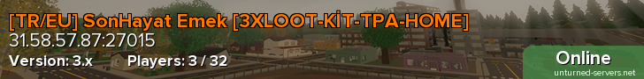 [TR/EU] SonHayat Emek [3XLOOT-KİT-TPA-HOME]