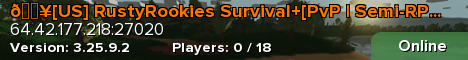 🔥[US] RustyRookies Survival+[PvP | Semi-RP | Events]🔥