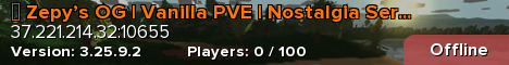 ✦ Zepy’s OG | Vanilla PVE | Nostalgia Server ✦