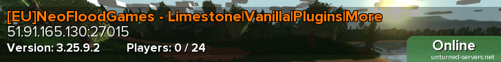 [EU]NeoFloodGames - Limestone|Vanilla|Plugins|More