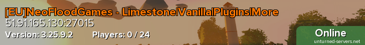 [EU]NeoFloodGames - Limestone|Vanilla|Plugins|More