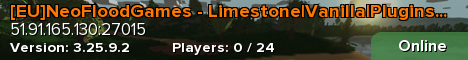 [EU]NeoFloodGames - Limestone|Vanilla|Plugins|More