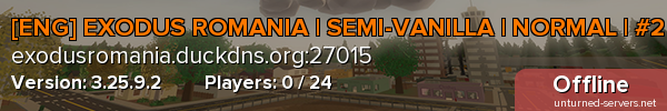 [ENG] EXODUS ROMANIA | SEMI-VANILLA | NORMAL | #2
