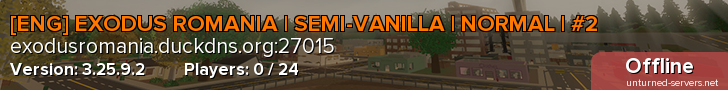 [ENG] EXODUS ROMANIA | SEMI-VANILLA | NORMAL | #2