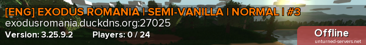[ENG] EXODUS ROMANIA | SEMI-VANILLA | NORMAL | #3