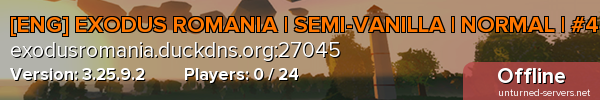 [ENG] EXODUS ROMANIA | SEMI-VANILLA | NORMAL | #4