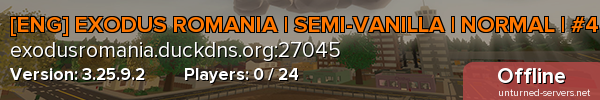 [ENG] EXODUS ROMANIA | SEMI-VANILLA | NORMAL | #4