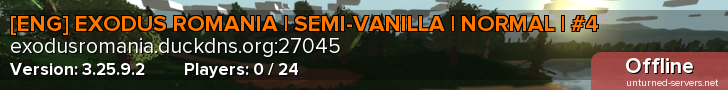 [ENG] EXODUS ROMANIA | SEMI-VANILLA | NORMAL | #4
