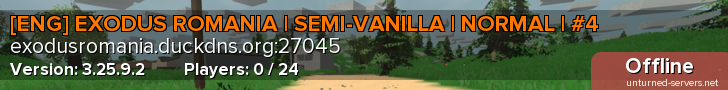 [ENG] EXODUS ROMANIA | SEMI-VANILLA | NORMAL | #4