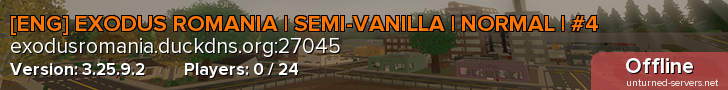 [ENG] EXODUS ROMANIA | SEMI-VANILLA | NORMAL | #4