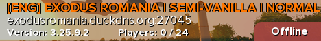 [ENG] EXODUS ROMANIA | SEMI-VANILLA | NORMAL | #4
